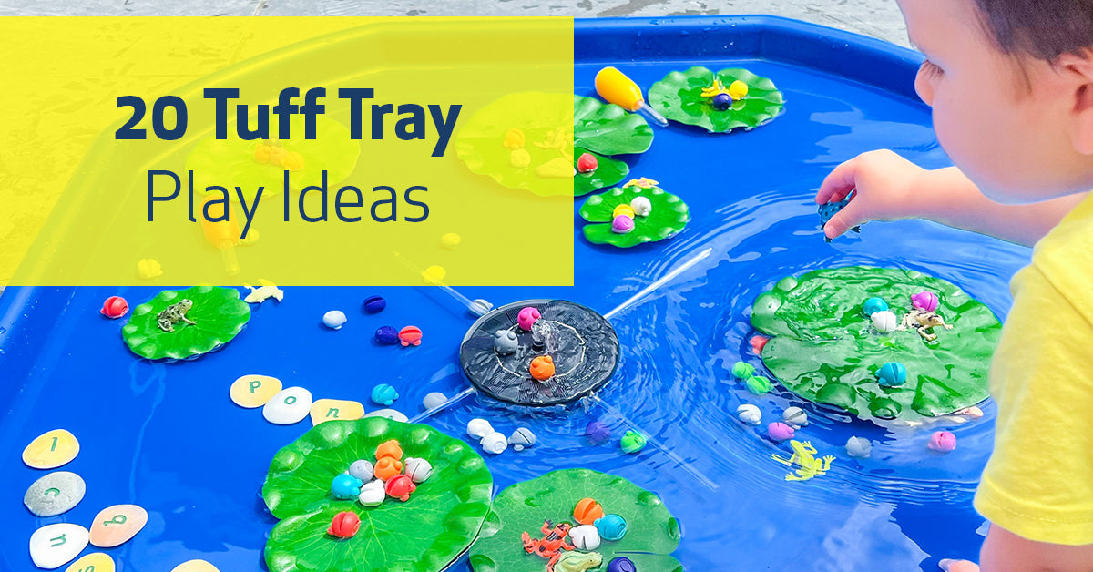 20 Tuff Tray Play Ideas and How They Can Help with Children's Development