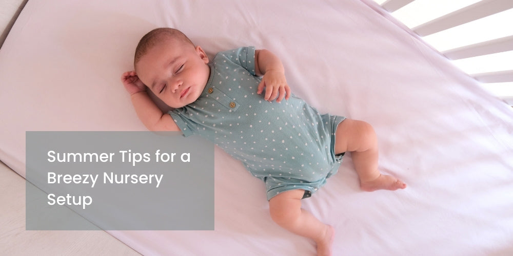 Baby sleeping on a breathable mattress