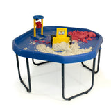 Tuff Tray (100cm), Stand and Water Resistant Cover - Blue Tray, Grey Stand and Blue Cover