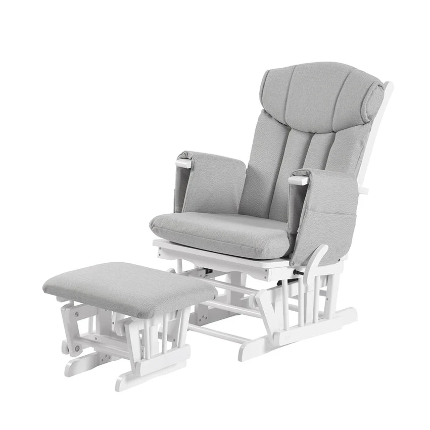 Chatsworth Nursing Chair and Footstool - Grey