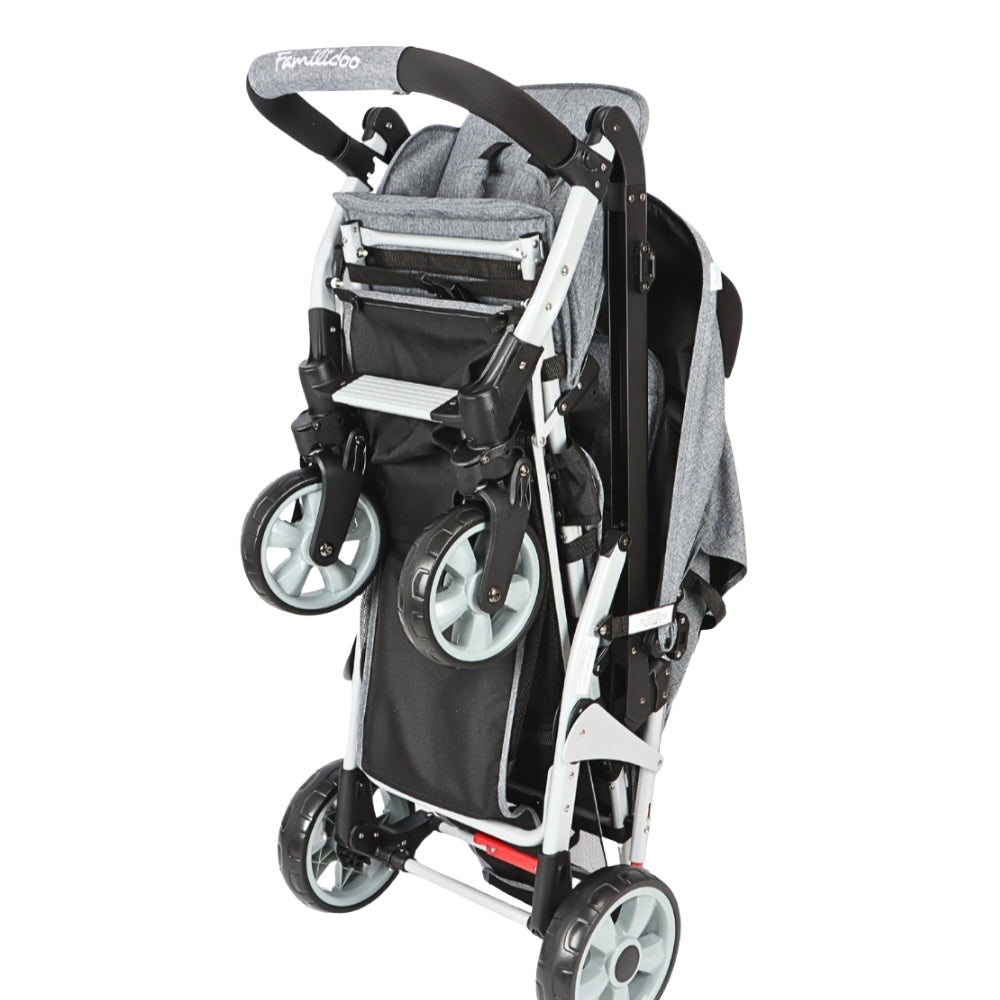 triple umbrella stroller Familidoo 3-Seater Stroller – Free Rain Cover