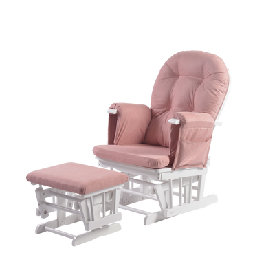 Haywood gliding nursing chair dusky pink