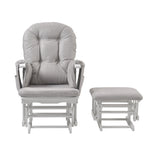 Haywood glider nursing chair in grey - front view
