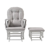 Haywood glider nursing chair in grey - front view