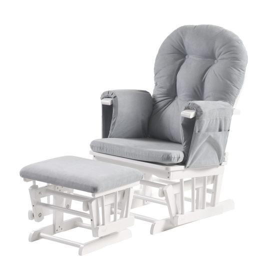 Haywood reclining nursing chair and footstool