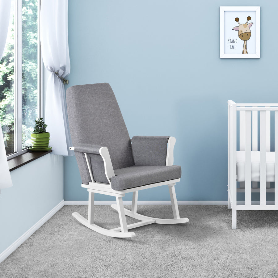 Haldon rocking nursing chair in a small nursery