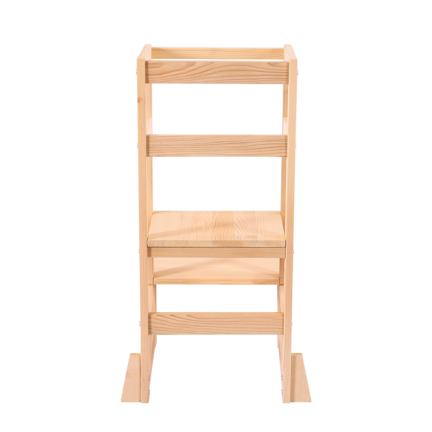 Kub Natural Wood Toddler Tower - Back View 