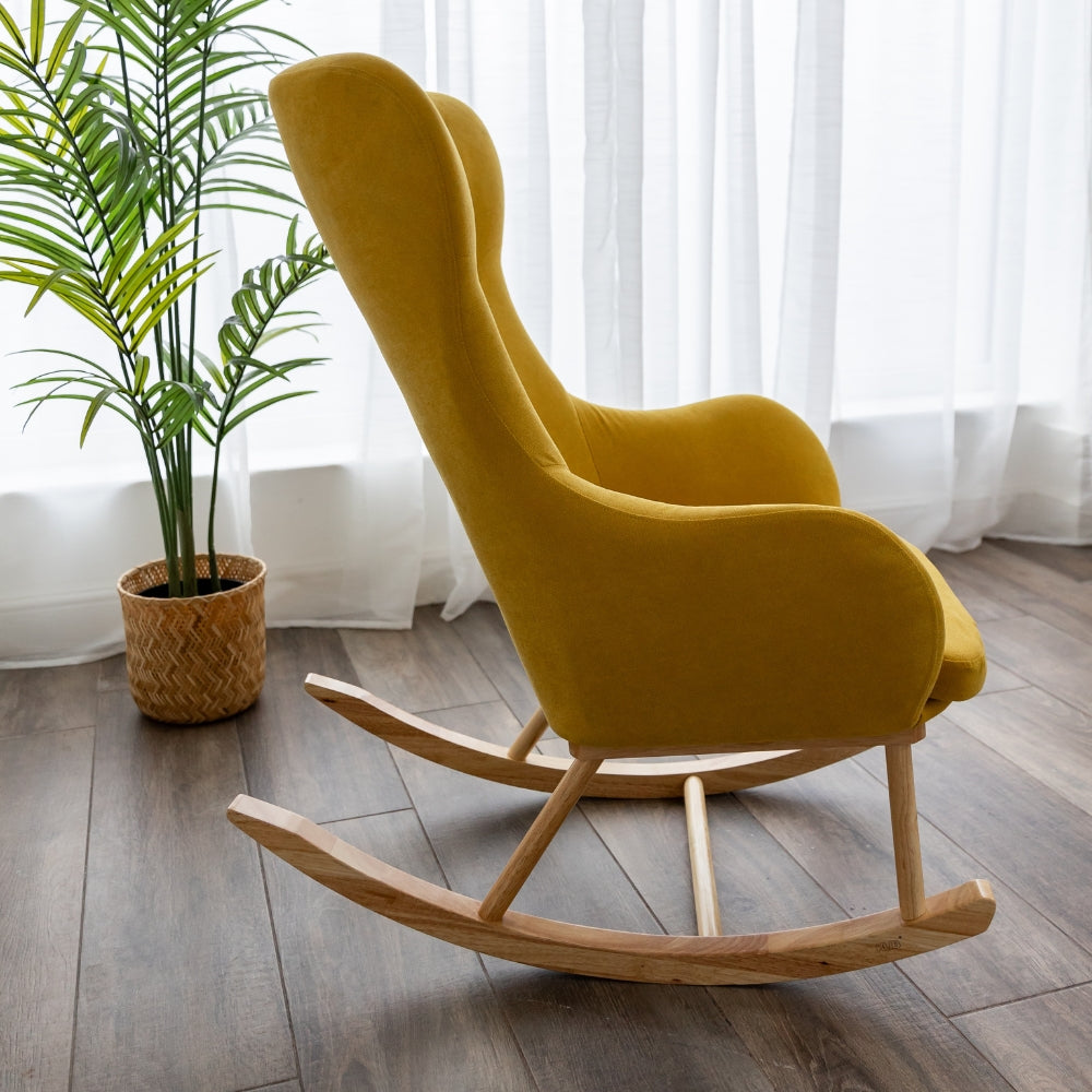 Mustard Rocking Chair Paxton Nursing Rocking Chair | Kub Direct