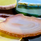 Natural Agate Slices - Pack of 6