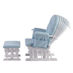 Haywood reclining cloudy grey blue nursing chair - reclining positions