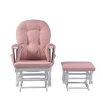 Haywood gliding nursing chair dusky pink - front view
