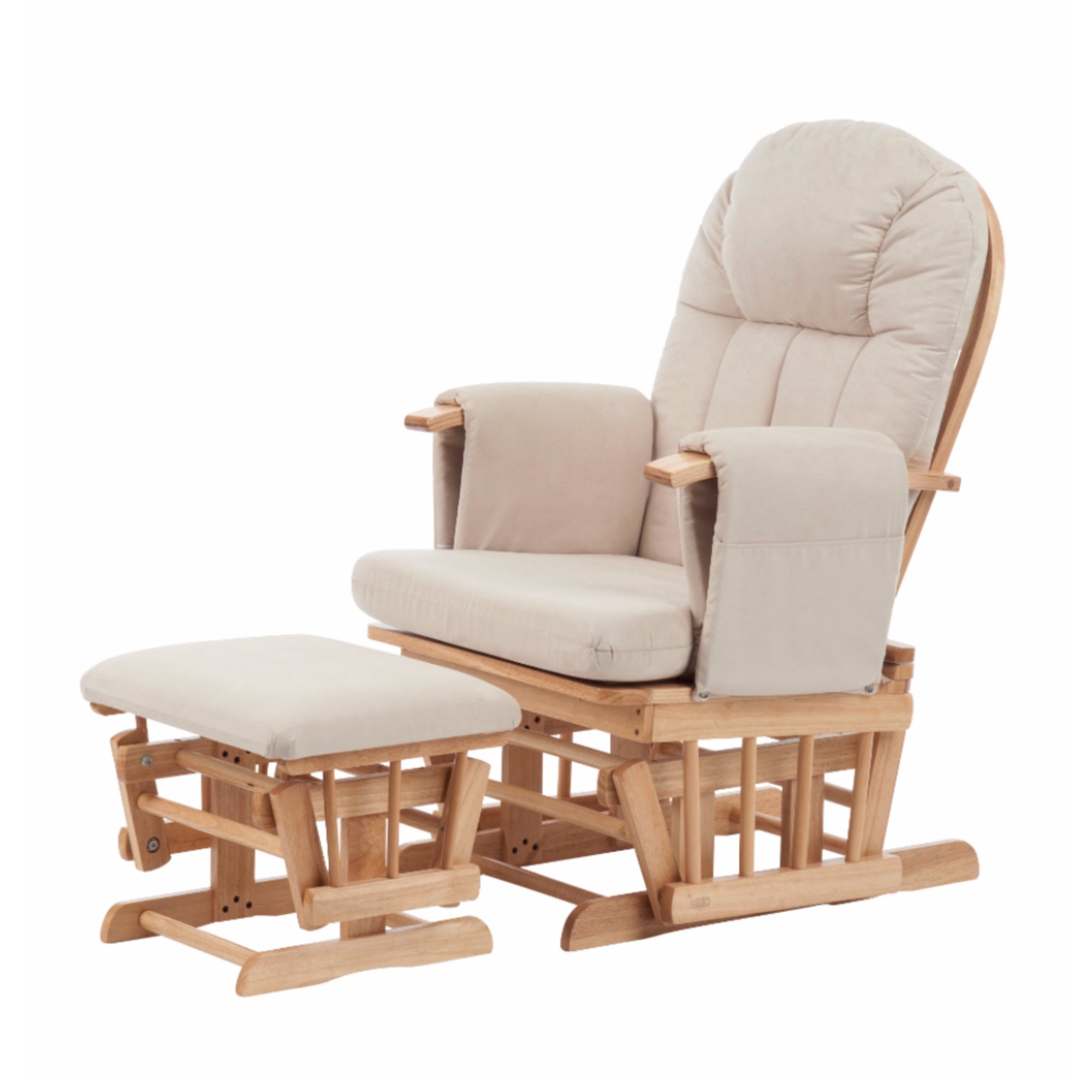 Nursing Chair and Footstool - Mothercare Best Seller - Natural/Beige