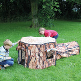 Natural Tree House And Tunnel - Tuff Tray Cover, No Frame