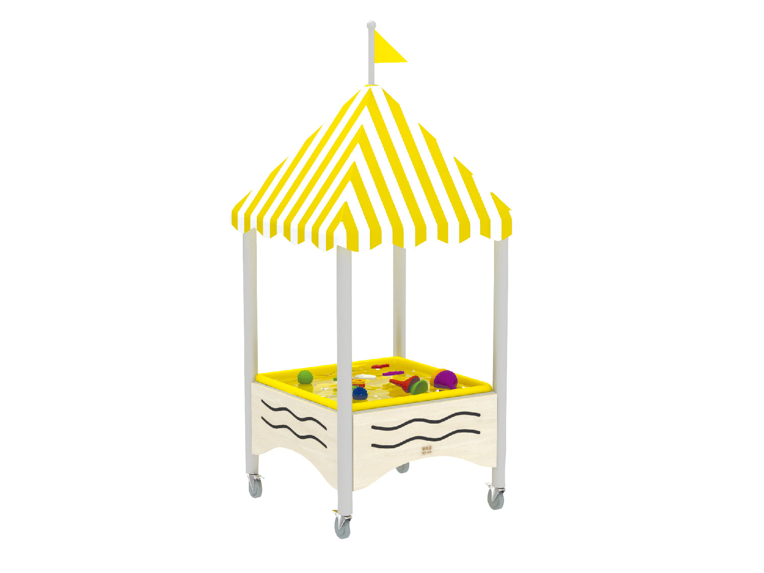 Waves Sand and Water Table Cart