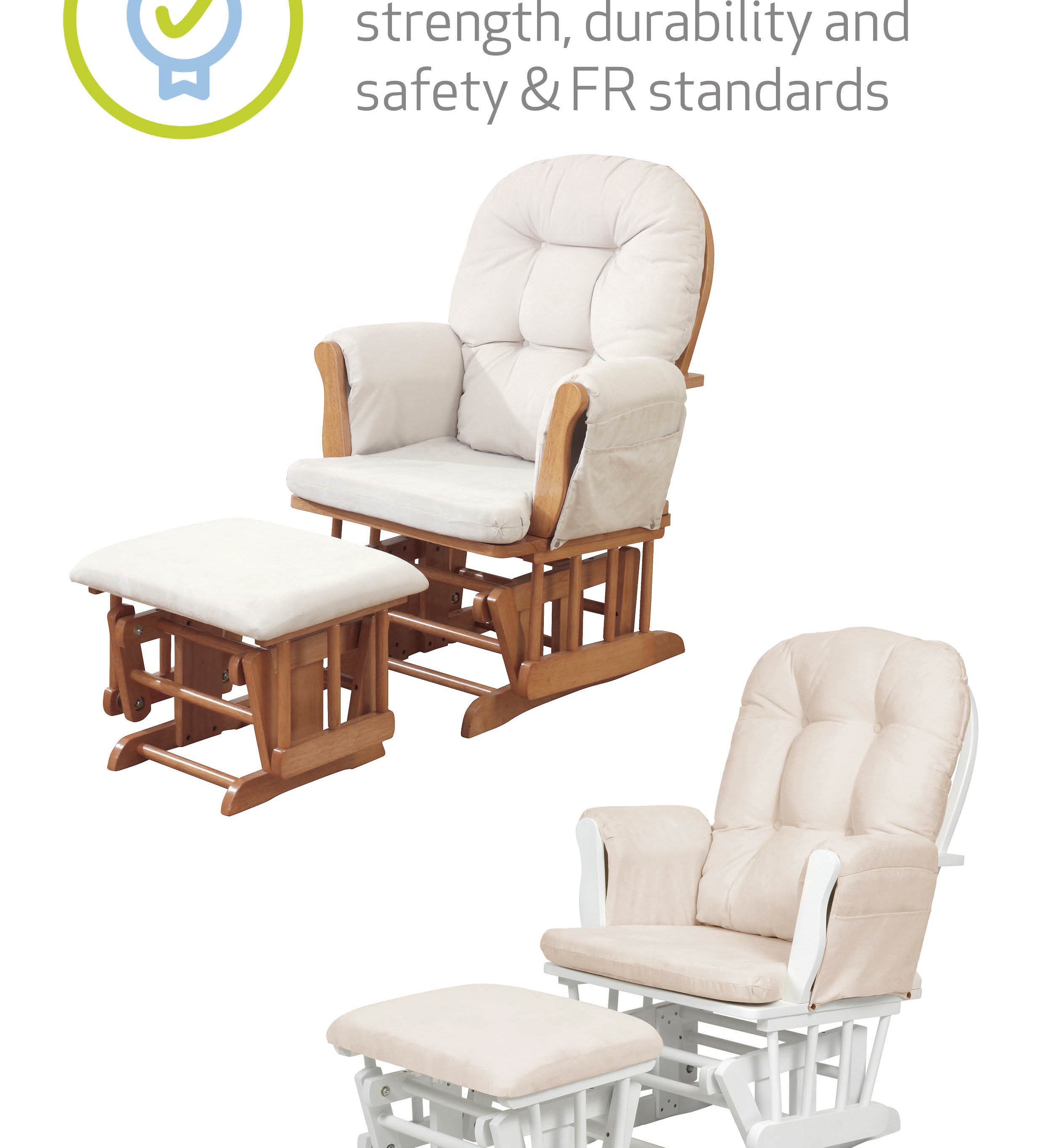 Passed EU and UK strength, durability and safety & FR standards