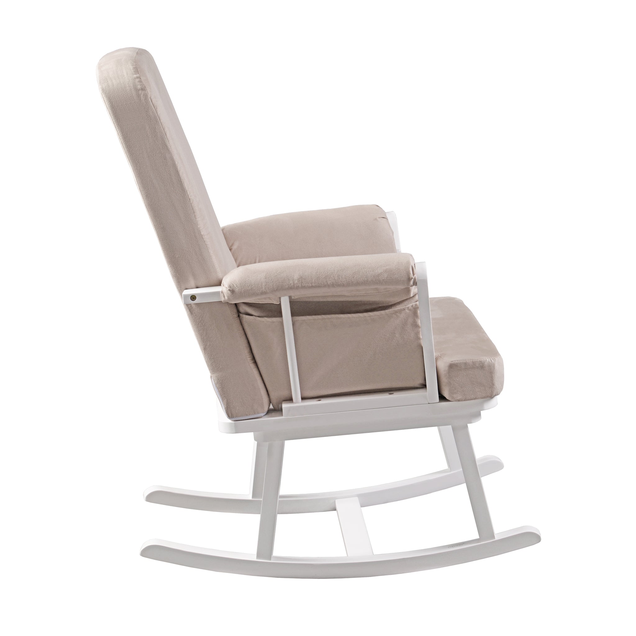 Haldon Nursing Rocking Chair White and Cream